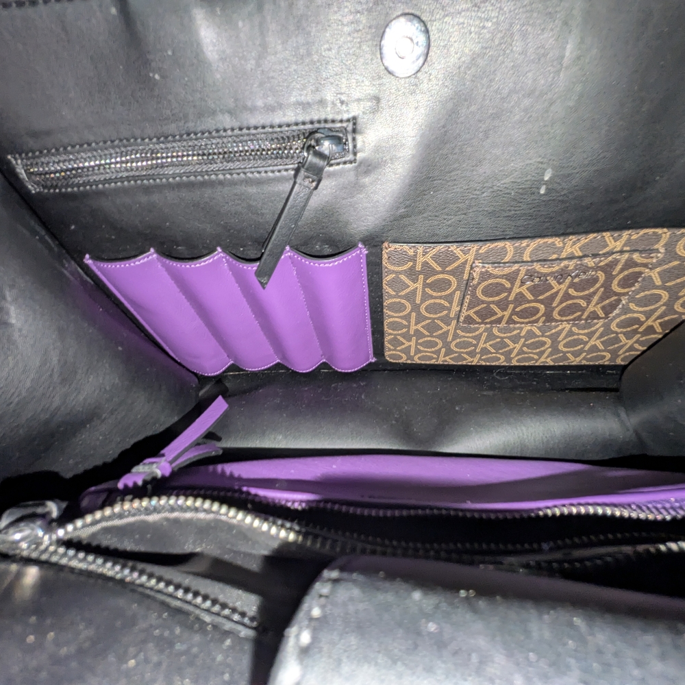 Calvin Klein Vibrant Purple Tote - Picture 4 of 7
